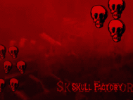 Skull Factory Halloween Wallpaper screenshot